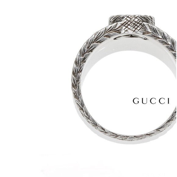 New Authentic GUCCI Interlocking GG Ring Size 6 - Picture 4 of 8